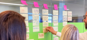 Mapping out solutions to issues with the customer journey via Design Sprint